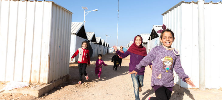 ヨルダンの難民キャンプに暮らす子どもたち