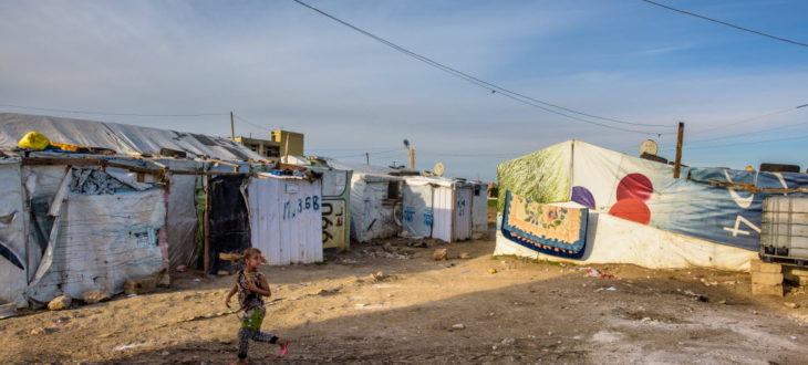 多くのシリア難民が暮らすレバノンのベッカー高原